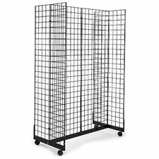 New Black  Gridwall Gondola Merchandiser 2' x 6' picture