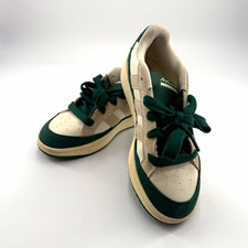 adidas Wcard Green/Beige Colorblock Low Top Lace-Up Athletic Sneakers Rubber picture