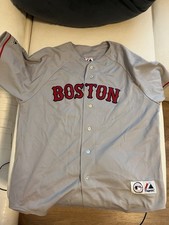 Majestic Boston Red Sox Crisp #10 MLB Baseball Jersey Men’s XL Gray picture
