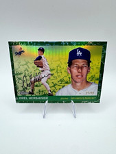 2025 Topps Chrome Platinum Orel Hershiser White/Green Toile /99 #488 - Dodgers picture