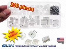 230pc JST-XH Kit 2, 3, 4, 5 Pin 2.54mm Terminal Housing PCB Header Connectors picture