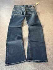 Diesel Vintage Straight Jeans Faded Wash Denim 2000s Contrast Stitch Streetwear picture