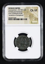 NGC Ch VF Roman AE of Constantine I AD 307-337 JOVI CONSERVATORI Roman Bronze picture