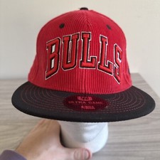 Chicago Bulls Ultra Game Snapback Red Corduroy NBA Basketball Embroidered Cap picture