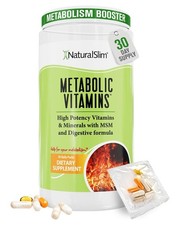 NaturalSlim Metabolic Vitamins - Energy & Metabolism Support, 30 Daily Packs picture
