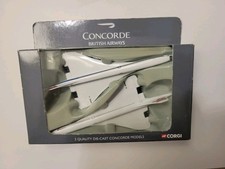 Vintage British Airways Concorde Heritage Collection Corgi Die Cast Model Set picture