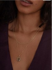 Kinn Studio Maison Gold Oval Locket Necklace picture