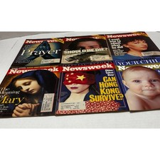 Vintage 1997 Newsweek Magazine Lot of 6 Hong Kong Prayer Mary Your Child picture