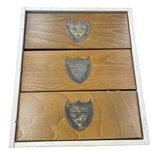 3 Cuvee Dom Perignon Rosé 1982 EMPTY Wooden Champagne Boxes | Manual & Crate picture