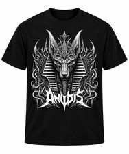 Anubis Shirt Egyptian God of Death Gothic Ancient Egypt Mythology Graphic T-Shir picture