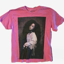 H.E.R. T-shirt Pink Distressed Tee NEW  picture
