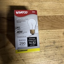 SATCO 40W Light Bulb - Appliances Wax Melts Essential Oils - S3810 Clear - A15 picture