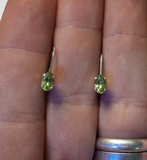 Vintage Sterling Silpada Peridot Earrings 925 Silver Tested picture