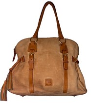 DOONEY & BOURKE  FLORENTINE LEATHER DOMED BUCKLE SATCHEL BAG PURSE TOTE picture