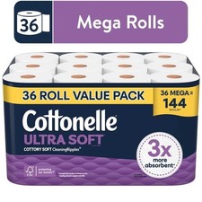 *HOT SALE* Cottonelle Ultra Soft Toilet Paper, 36 Mega Rolls 14002755306 picture