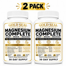 100% Authentic Gold Seal Magnesium Complete 240 Capsules Bottles EXP 07/2028 picture