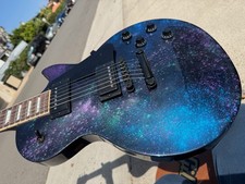 Gibson Les Paul Studio Galaxy Nebula Sparkle Custom Mod Shop? USA w VIDEO picture