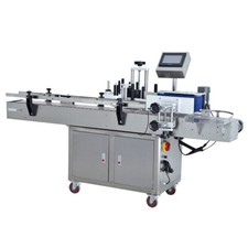 Automatic Round Bottle Labeling Machine Beer Can Adhesive Labeller USA Stock picture