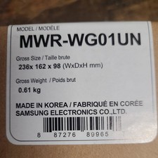 Samsung MWR-WG01UN Wired Wall Thermostat, Touchscreen, White picture