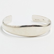 Taxco Mexico 925 Sterling Silver Cuff 23g TP 6.5