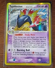 Pokémon TCG Typhlosion Dragon Frontiers 12/101 Delta Species Holo Rare MP Dmg picture