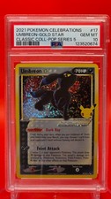 Umbreon ⭐ GOLD STAR PSA 10 2021 Celebrations 17/17 Pokemon 25th Anniversary picture
