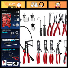 16-Piece Hose Clamp Pliers Set - Removal & Installation Tool for Easy Repairs picture
