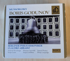 Mussorgsky Boris Godunov Abbado Berliner Philharmoniker 3 CD Sony SBM Gold Discs picture
