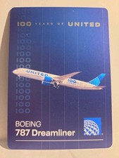 United Airlines Boeing 787-9 Dreamliner 100 Years of United Trading Card picture