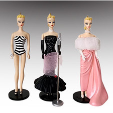 Hallmark Keepsake Barbie Ornaments #1-3 Lot (1994-1996) Original Boxes picture