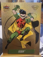 Fleer 2023 Fleer Ultra Superman Medallions Gold Robin Card #M-22 147/200 picture