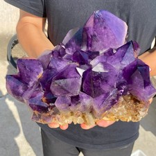18.5LB Large Natural Amethyst  cluster  quartz crystal specimen Healing picture