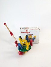 Rare Kouvalias Rotating Spider Wooden Push Toy - Greek - w/Box - Baby Einstein picture