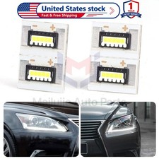 4PCS White Headlight DRL Angel Eye LED Board Chips For Lexus LS460 2013-2016 picture