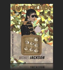 *7 CRYSTALS* Michael Jackson Stage Worn Swarovski Crystal Glove Relic Card /25 picture