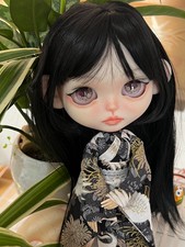 OOAK Custom Blythe Doll Icy‑Style White Skin Kimono Japanese Full Set Art Doll picture