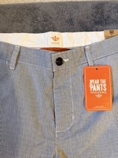 Dockers Men's Striped Pants Blue White New With Tags picture