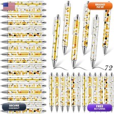 Sayglossy 72 Pcs Bee Pens Black Ink Ballpoint picture