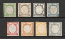 Neapolitan Provinces  - Sc# 19 - 25 + 27  MLH/Mint no gum     -     Lot 1124043 picture