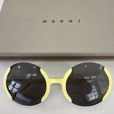 Marni Yellow Acetate Metal Unisex Sunglasses Made In Italy ME110S picture