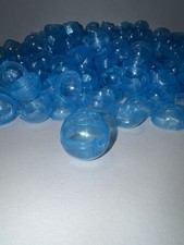 Empty Blue Colored Round Capsules 1.1”  inch 29.8mm 200 pcs Capsule Bulk Vending picture