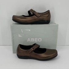 ABEO Alice maryjane shoe flat comfort footbed bronze metallic brown new 8 picture