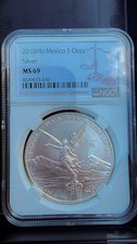 🔥2018 Mo - 1 oz Silver Mexico Libertad 1 Onza - NGC MS 69🔥 Low Mintage picture