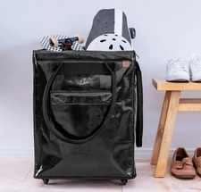 Viral CleverMade Foldable Tote Bag on Wheels, 14”Lx18”Wx24”H Soft Grip picture
