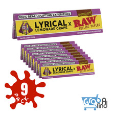9 Pack Raw X Lyrical Lemonade King Size Wide Papers picture