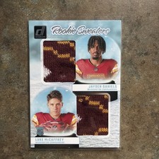 2024 Panini Donruss - Rookie Holiday Sweaters Dual  Daniels, McCaffrey #RHD-WAS  picture
