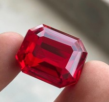Certified 100 Ct Natural Blood Red Ruby Emerald Loose Gemstone BIG SIZE picture