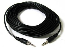 NEW 12FT 3.5mm Audio Stereo Headphone Male to Male Plastic Cable 12 FT picture