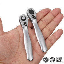 1pc Mini 2-in-1 Ratchet Wrench Dual End Socket Bit Driver Tool - NEW picture