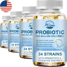 Probiotics 100 Billion CFU Potency Digestive Immune Health 120 Capsules DIGESTIV picture